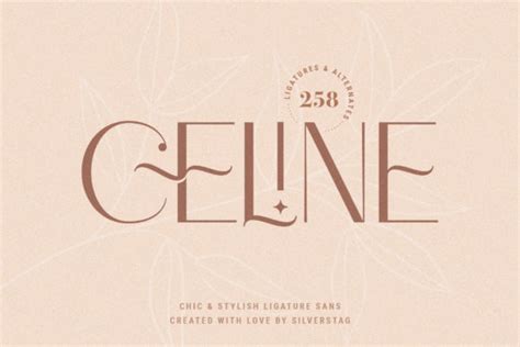 Celine font style